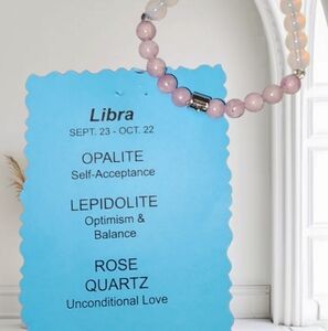 Zodiac - Libra Bracelet Natural Gemstones